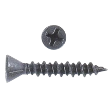 Саморез по ГВЛ двухзаходная резьба черный