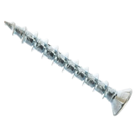 Саморезы оконные потай острые Белый цинк