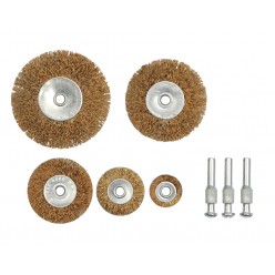 Набор щеток металлических под патрон Vorel 6 предметов