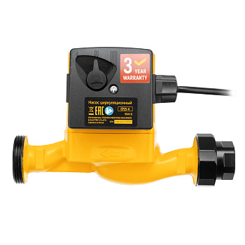 Циркуляционный насос CP25-4, напор 4 м, 50 л/мин, 1 м кабель, монт. длина 180 мм Denzel