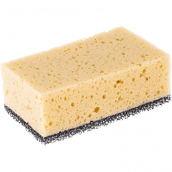 Губка крупнопористая комбинированная для удаления эпоксидной затирки 160х95х60 мм, Россия// Сибртех