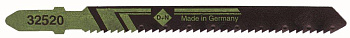 Пилки для лобзиков D+N 32520 HCS длина полн/раб 100/75мм, шаг зуба 2мм, толщина 1,3 мм, дерево, волнистый профиль (5шт), поштучно