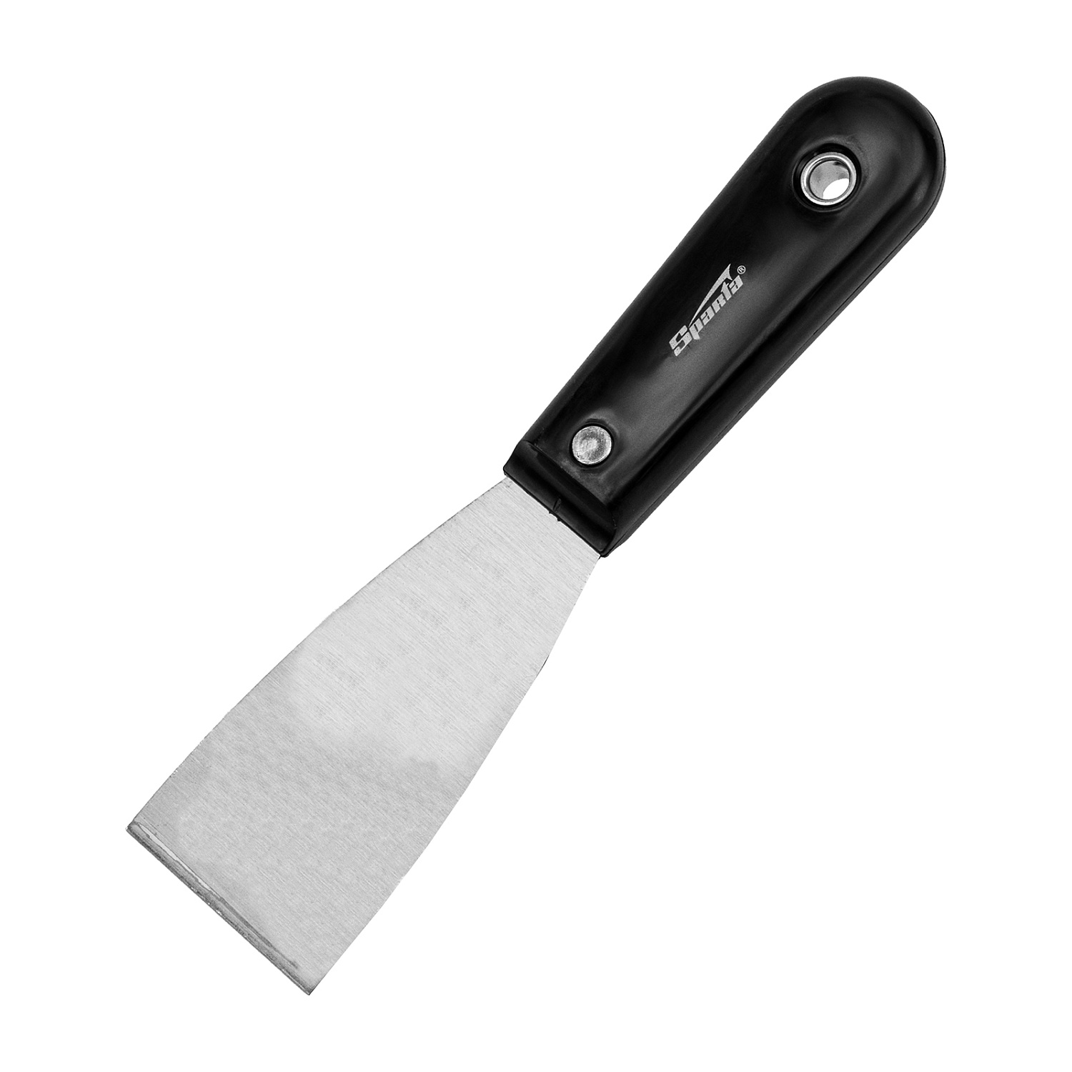 Шпательная лопатка стальная, 50 мм, полированная, пластмассовая ручка// Sparta