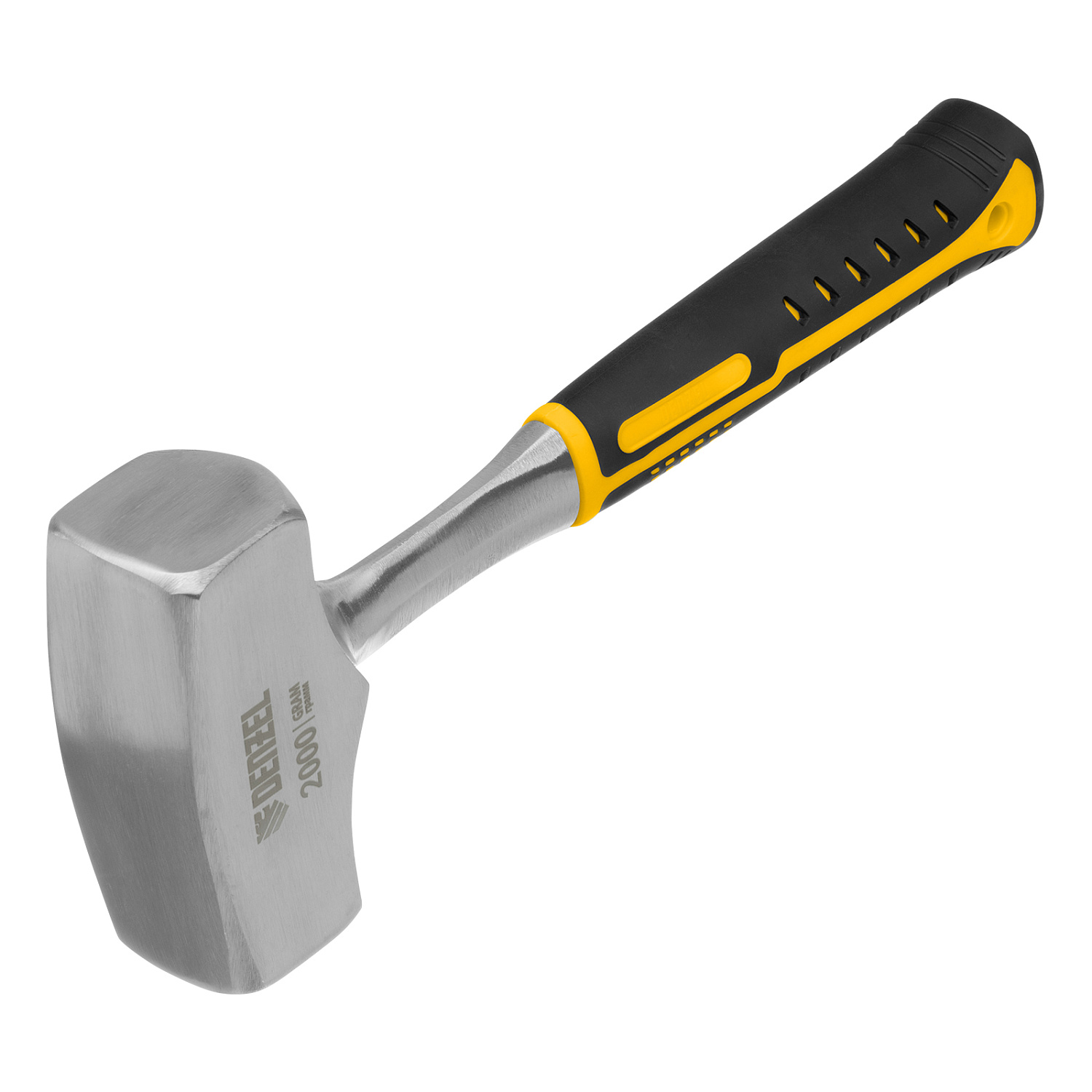 Кувалда 2 кг, цельнометаллическая, двухкомпонентная рукоятка Denzel Кувалда 2 кг, цельнометаллическая, двухкомпонентная рукоятка Denzel