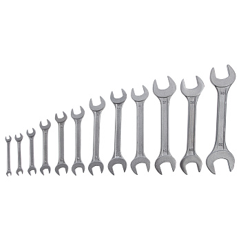 Набор ключей рожковых, 6 х 32 мм, 12 шт, хромированные Sparta Набор ключей рожковых, 6 х 32 мм, 12 шт, хромированные Sparta