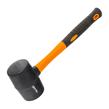 Киянка резиновая, 450 г, черная резина, фибергласовая рукоятка Sparta Киянка резиновая, 450 г, черная резина, фибергласовая рукоятка Sparta