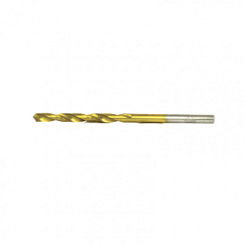 Сверло по металлу, 3.8 мм, HSS, нитридтитановое покрытие, цилиндрический хвостовик Matrix