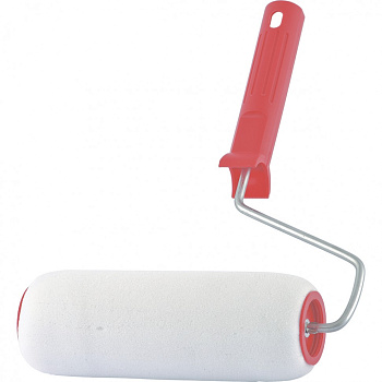 Валик "Поролон", в сборе, 200 мм, D – 48 мм, D ручки – 6 мм, крепление шплинтом// Сибртех