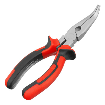 Длинногубцы изогнутые Nickel, 180 мм, никелированные, двухкомпонентные рукоятки Matrix Длинногубцы изогнутые Nickel, 180 мм, никелированные, двухкомпонентные рукоятки Matrix