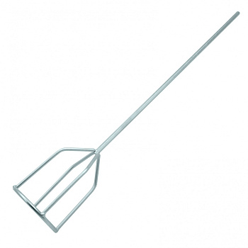 Миксер для гипсовых смесей, 100 х 590 мм, оцинкованный, шестигранный хвостовик 8 мм// Denzel