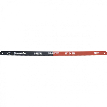 Полотна для ножовки по металлу, 300 мм, 24 TPI, биметаллическое, 2 шт Matrix