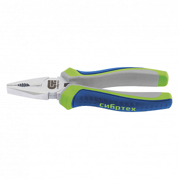 Плоскогубцы комбинированные, 180 мм, трехкомпонентные рукоятки Сибртех Плоскогубцы комбинированные, 180 мм, трехкомпонентные рукоятки Сибртех