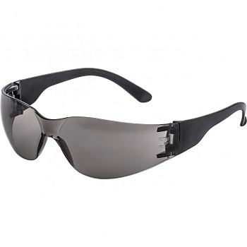 Очки защитные открытые, поликарбонатные, затемненные ОЧК203 (0-13023)// Россия