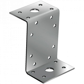 Крепежный уголок Z-образый, оцинк. 45х90х45х65х2 мм (Упаковка 10 шт.)