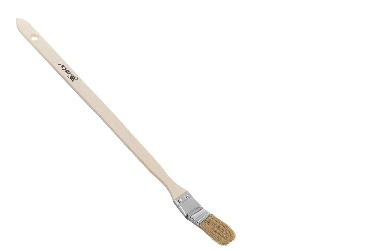 Кисть радиаторная 1", натуральная щетина, деревянная ручка// MTX