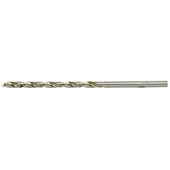 Сверло по металлу, 5.2 х 132 мм, полированное, удл, HSS, 10 шт, цилиндрический хвостовик Matrix