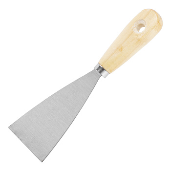 Шпательная лопатка из углеродистой стали, 60 мм, деревянная ручка// Sparta
