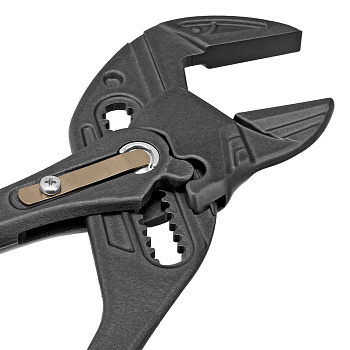 Клещи переставные, кнопочный механизм, обливные рукоятки, сантехнические, 250 мм Denzel Клещи переставные, кнопочный механизм, обливные рукоятки, сантехнические, 250 мм Denzel