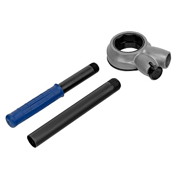 Трещотка для клуппов с удлинителем Сибртех