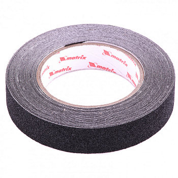 Лента клейкая противоскользящая, черная 25 мм. х 10м.// Matrix