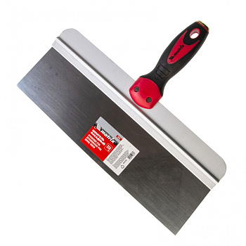 Шпатель фасадный из нержавеющей стали, 350 мм, 2-комп. ручка, широкое полотно// Matrix