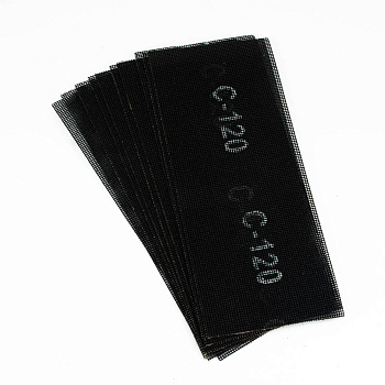 Сетка Bohrer абразивная 115х280 мм Р120 (оксид алюминия) водостойкая двусторонняя (10 шт в уп.) (100/1)