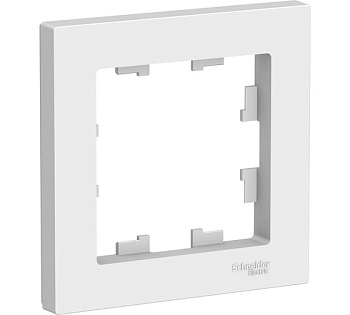 ATLASDESIGN 1-постовая РАМКА, БЕЛЫЙ