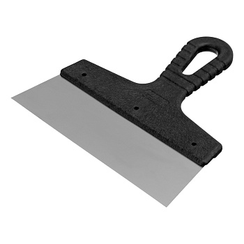 Шпатель фасадный из нержавеющей стали, 200 мм, пластмассовая ручка// Сибртех