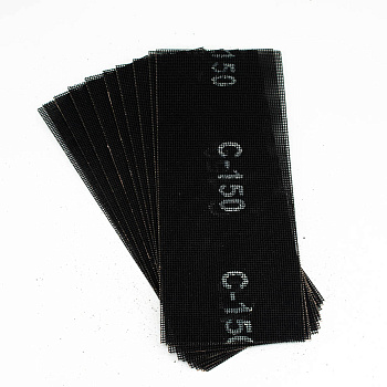 Сетка Bohrer абразивная 115х280 мм Р150 (оксид алюминия) водостойкая двусторонняя (10 шт в уп.) (100/1)