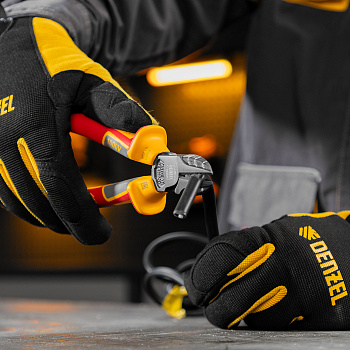 Бокорезы, диэлектрические рукоятки, до 1000 В, трехкомпонентные рукоятки, 180 мм Denzel