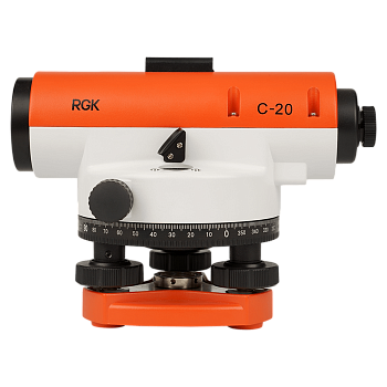 Комплект оптический нивелир RGK C-20 + штатив S6-N + рейка AMO S3