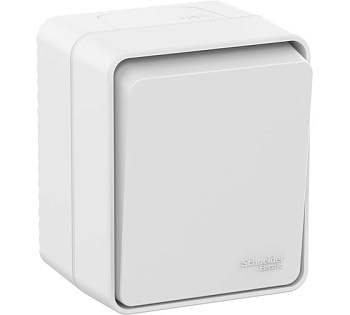 AtlasDesign Profi54 О/У 1-клавишный ВЫКЛЮЧАТЕЛЬ 10 АХ, БЕЛЫЙ, Россия