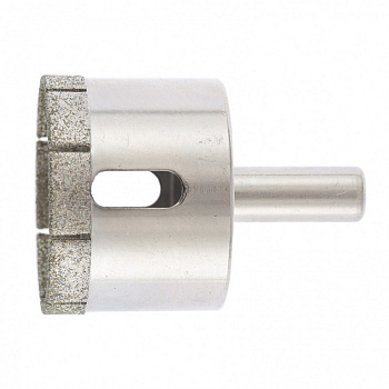 Сверло по стеклу и керамической плитке, 45 х 55 мм, цилиндрический хвостовик Сибртех