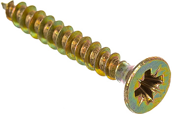 Саморез желтый цинк POZY 4х12 Фасовка (3000шт)