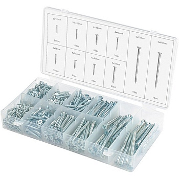 Набор саморезов по дереву, 750 шт Сибртех