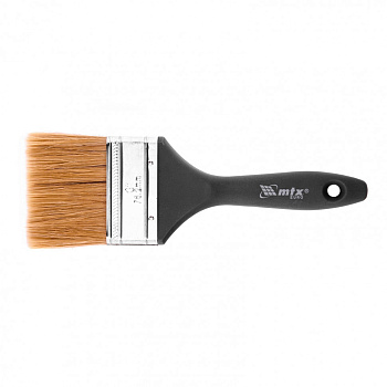 Кисть плоская "Евро" 3", натуральная щетина, пластмассовая ручка// MTX