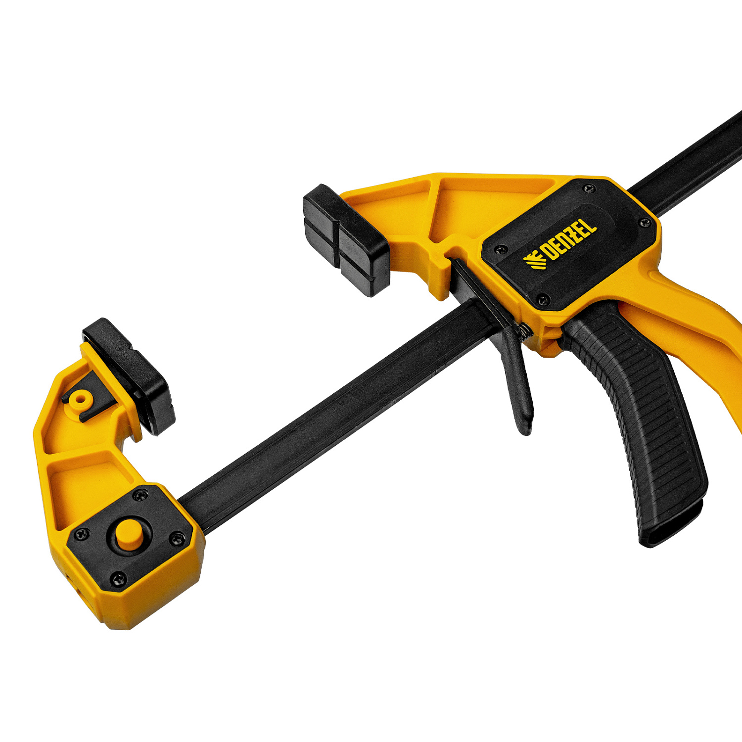 Струбцина F-образная, быстрозажимная, 150 х 80 мм, усиленный нейлоновый корпус Denzel