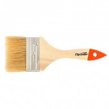 Кисть плоская Slimline 3" (75 мм), натуральная щетина, деревянная ручка// Sparta