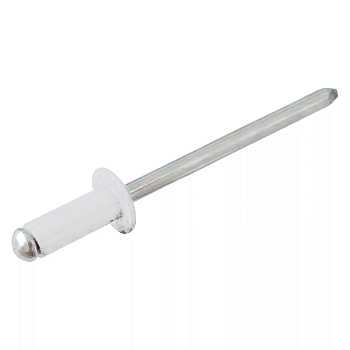 Заклепки 4.0х10, Алюминий/Сталь, оцинк. RAL9003 (белый сигнальный) Упаковка 300 шт.