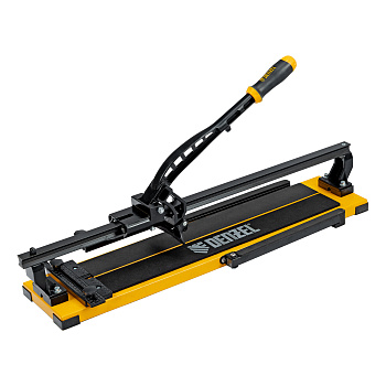 Плиткорез рельсовый 600х16мм, каретка на подш., стальная станина, усил. рукоятка-пенал Denzel