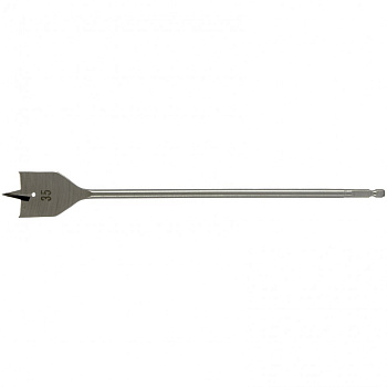 Сверло по дереву перовое удлиненное, 35 х 300 мм, шестигранный хвостовик Matrix