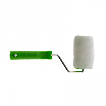 Валик "ИСКУССТВЕННЫЙ МЕХ" с ручкой, 100 мм, ворс 15 мм, D 48 мм, D руч. - 6 мм, полиэстер// Сибртех