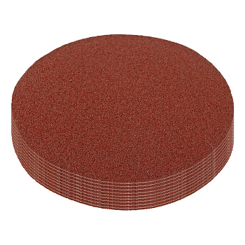 Круг абразивный на ворсовой подложке под "липучку", P 80, 125 мм, 10 шт Matrix