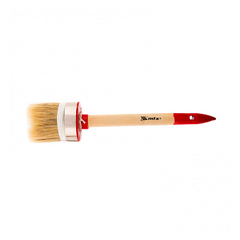 Кисть круглая Профи №16 (55 мм), натуральная щетина, деревянная ручка// MTX