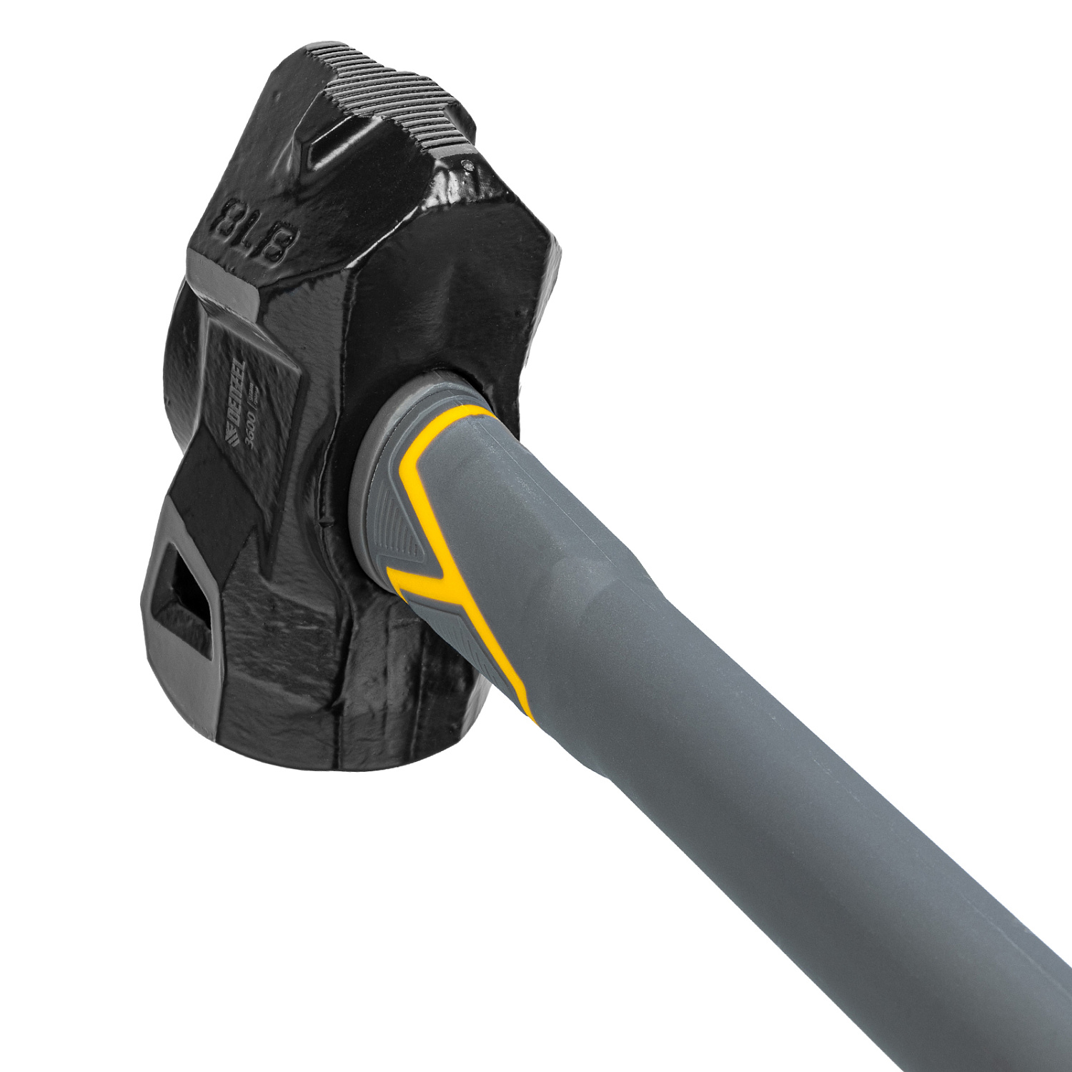 Кувалда с клиновидным бойком 3,6 кг, фибергласовая рукоятка c TPR Denzel Кувалда с клиновидным бойком 3,6 кг, фибергласовая рукоятка c TPR Denzel