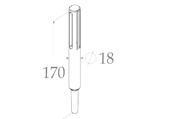 Ударная насадка SDS-MAX Било для забивания заземлителей с конический замком (Morse`a)