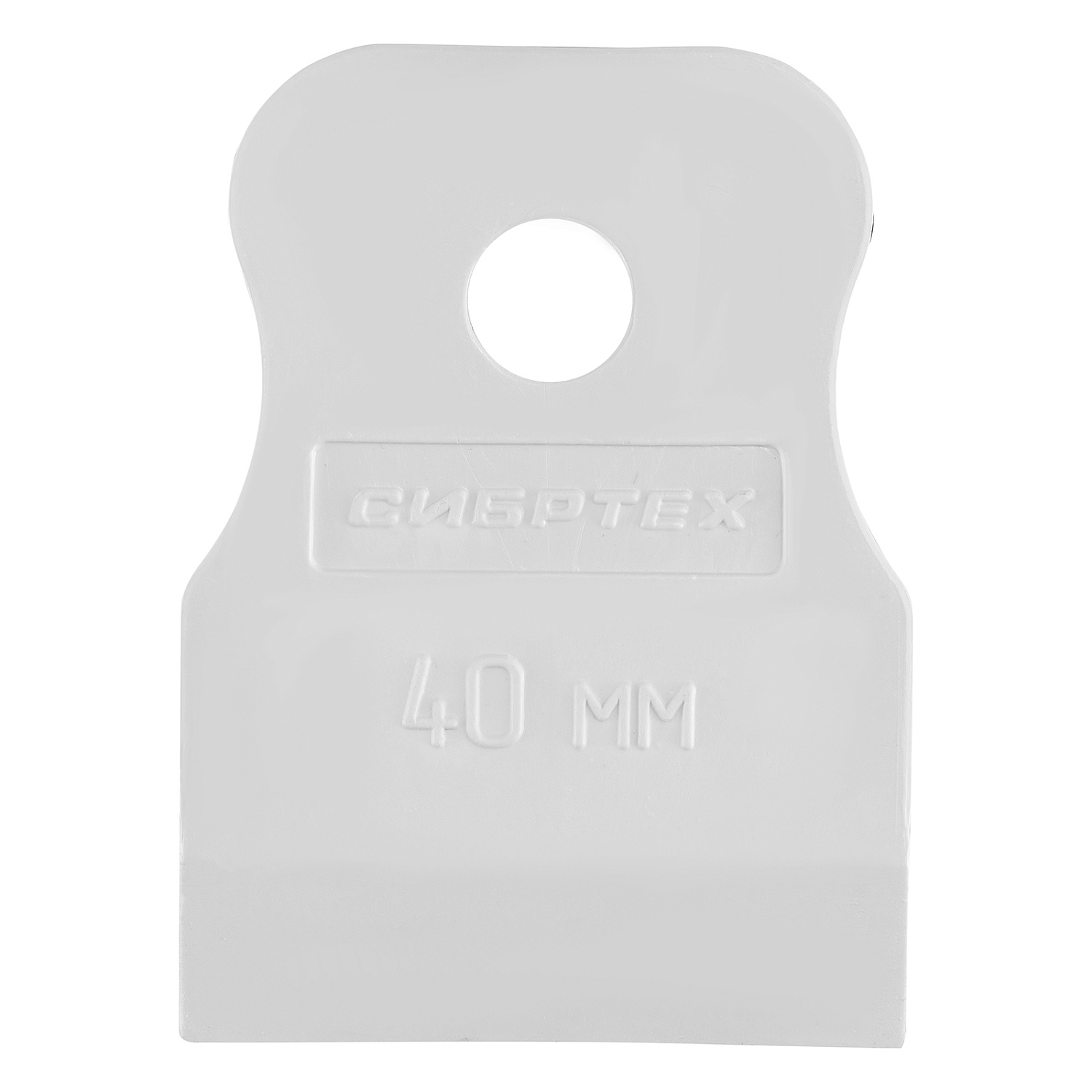 Шпатель, белая резина, 40 мм Россия Сибртех