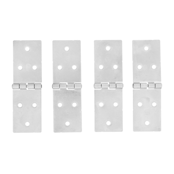 Петля карточная, 128 х 40 мм, цинк, 4 шт, (Металлист) Россия