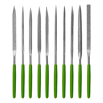 Набор надфилей алмазных 140 х 70 х 3 мм, 10 шт Сибртех Набор надфилей алмазных 140 х 70 х 3 мм, 10 шт Сибртех