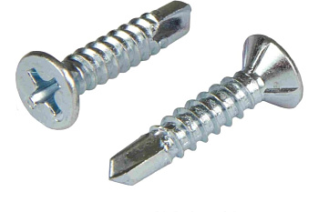 Саморез оконный 3,9х19 сверло, белый цинк (1500 шт)